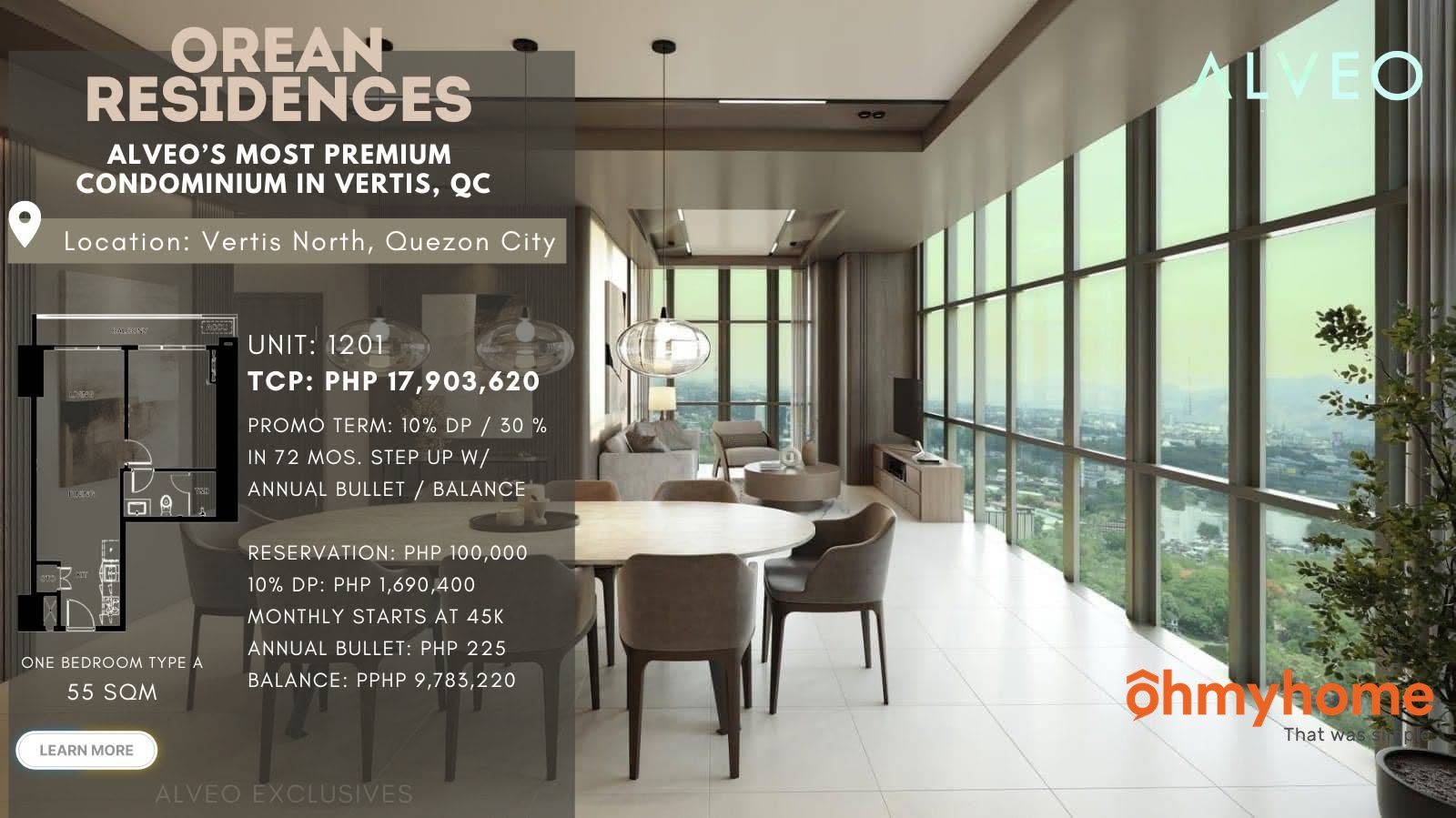 Metro Manila Quezon City Bagong Pag-asa Vertis North North Avenue Bagong Pag-asa Quezon City Metro Manila Philippines Vertis North OREAN RESIDENCES 1105